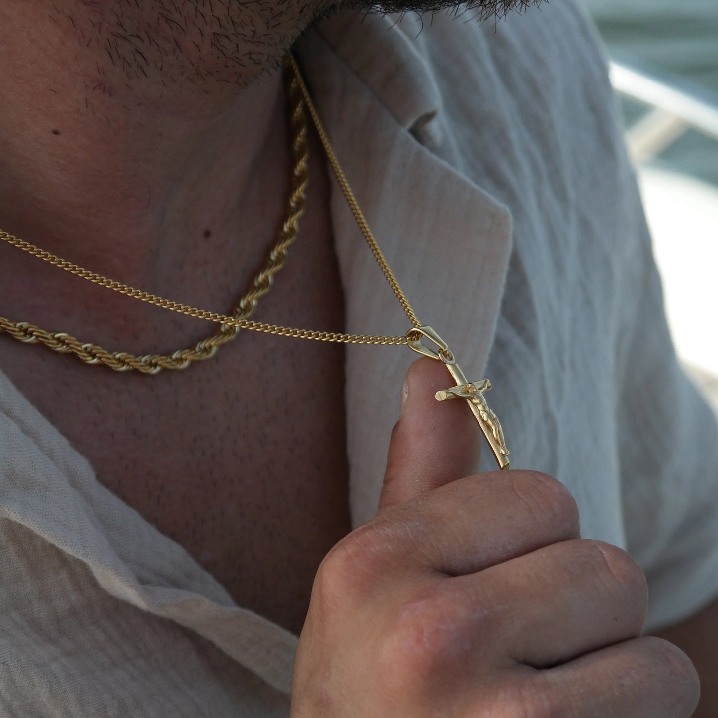 Small Cross Pendant (Gold)