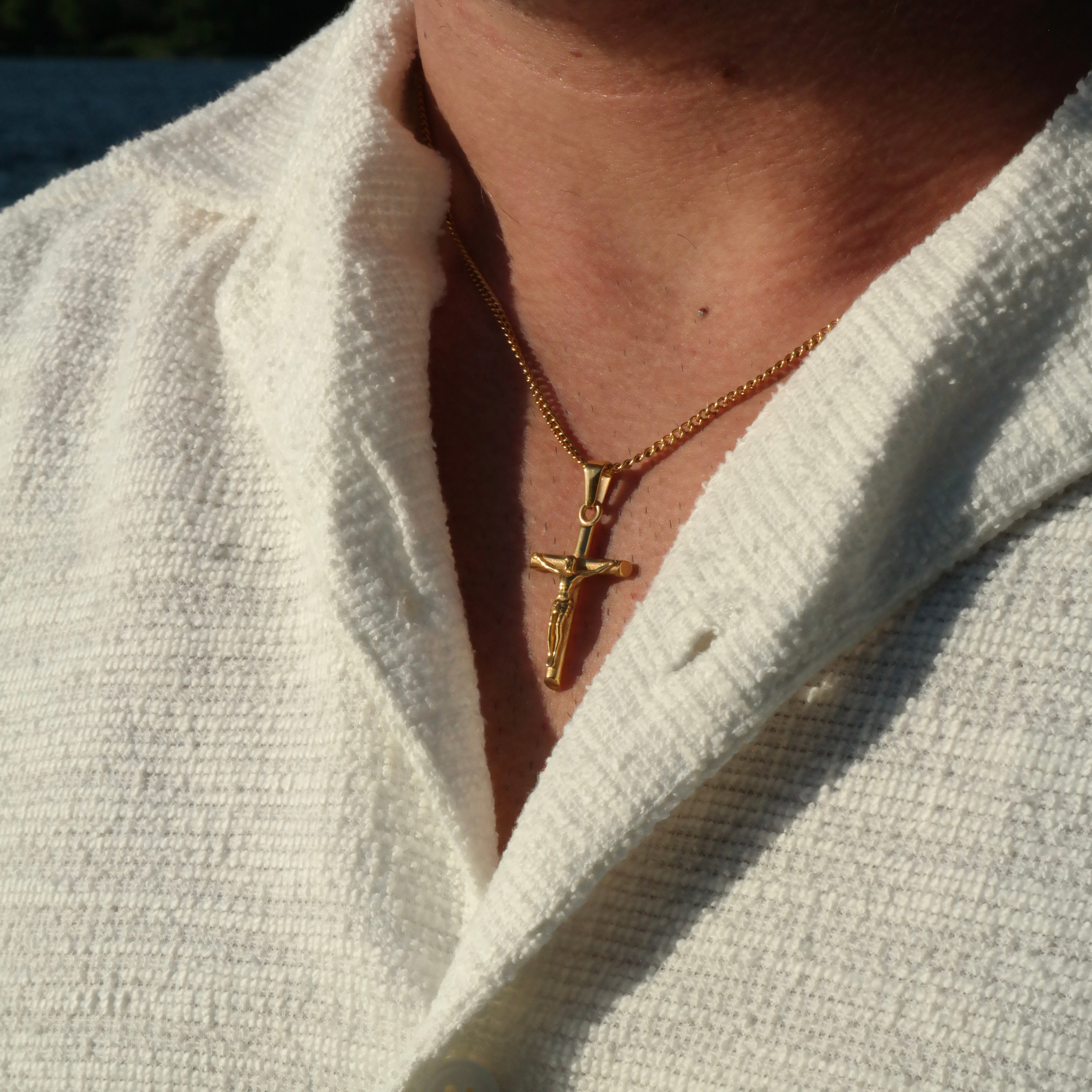 Small Cross Pendant (Gold)