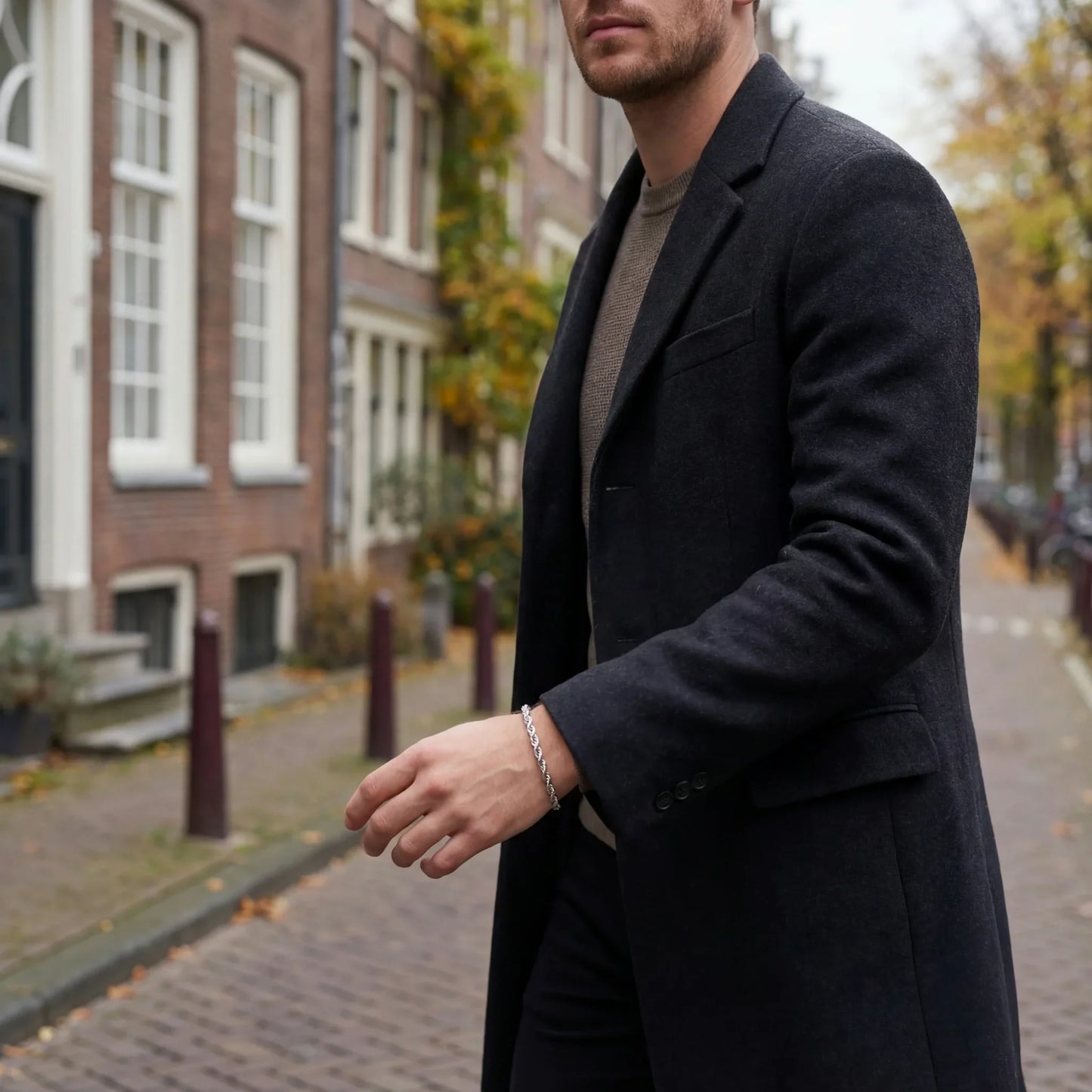 Rope Bracelet 5MM (Silver)