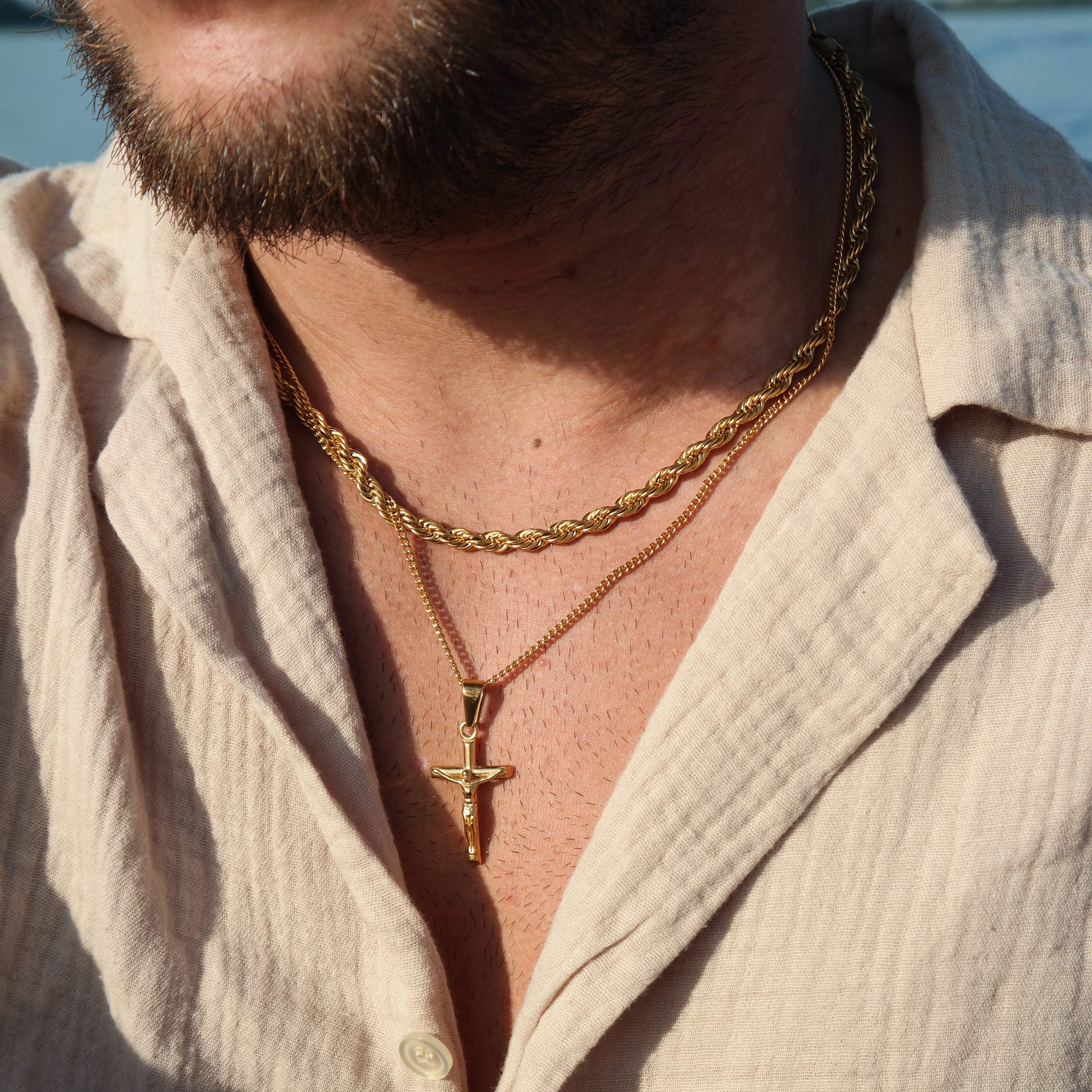 Small Cross Pendant (Gold)