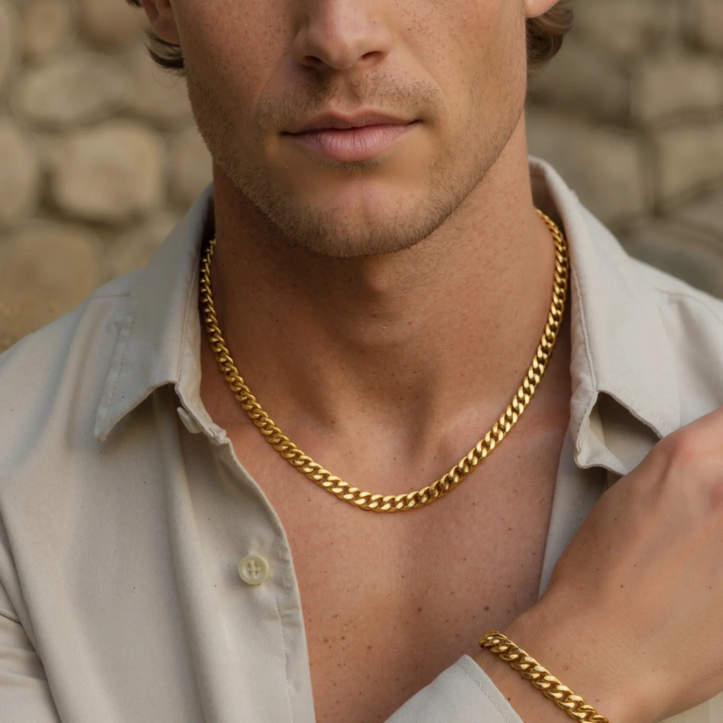 Cuban 8mm set (gold)