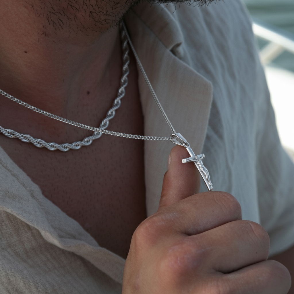 Small Cross Pendant (Silver)