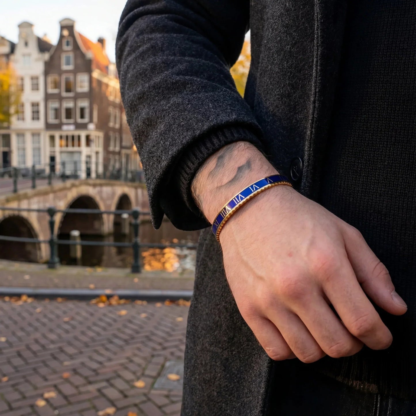 Rome Bracelet blue (Gold)