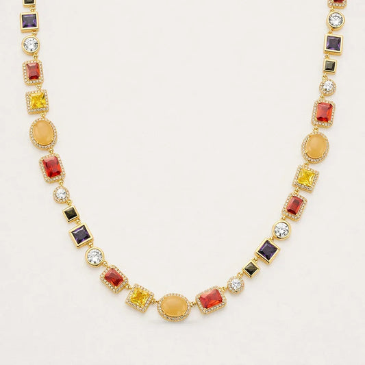 GEMSTONE NECKLACE (GOLD)