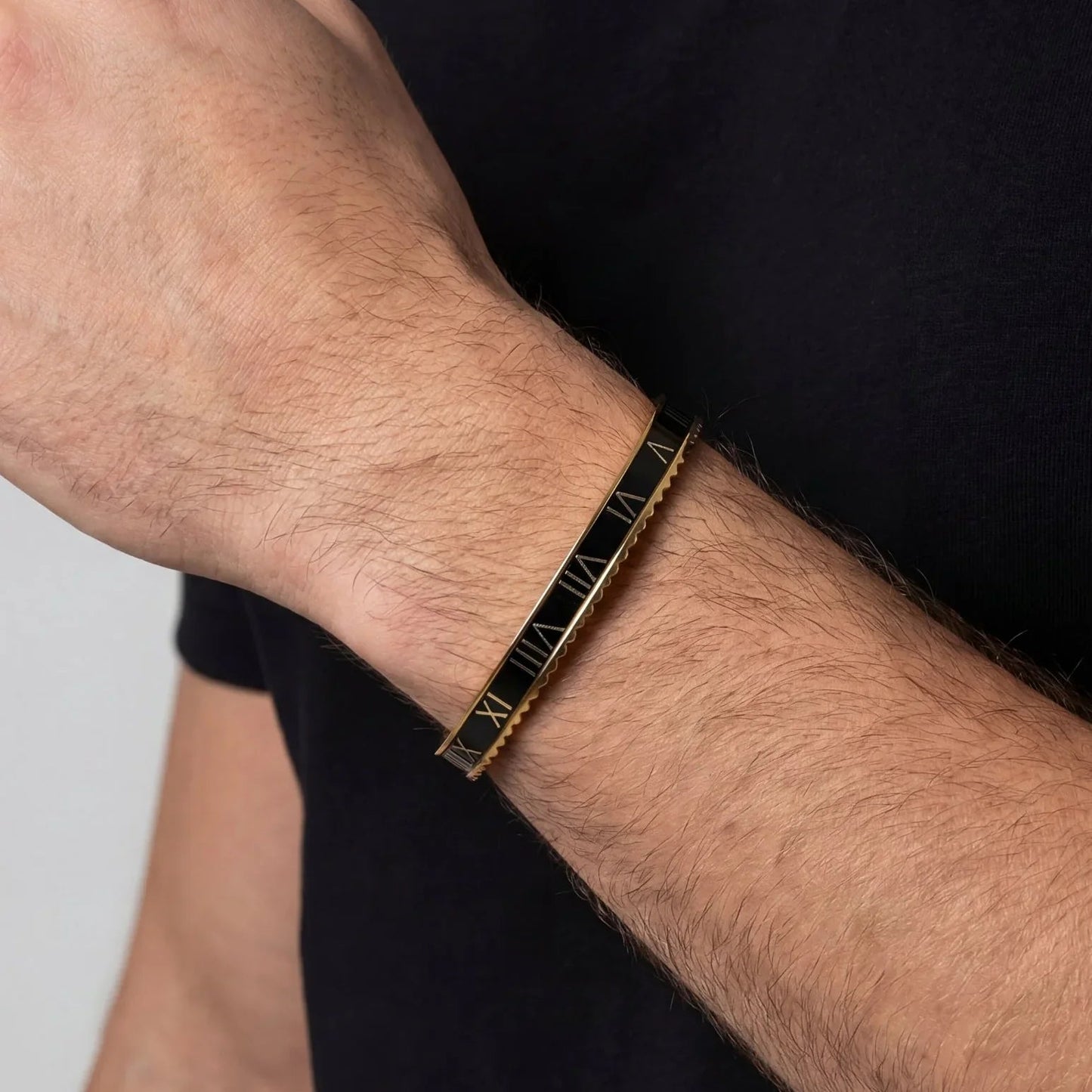 Rome Bracelet black (Gold)
