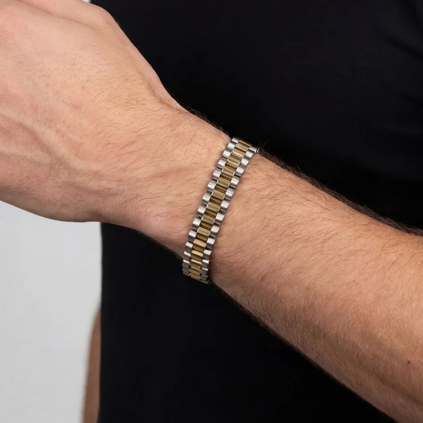 Rolex Bracelet (Silver/Gold)