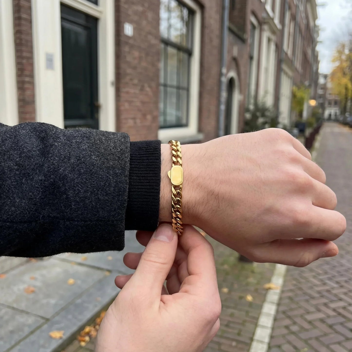 cuban Bracelet 8MM (gold)