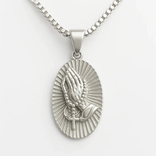 Praying Hands Pendant (silver)