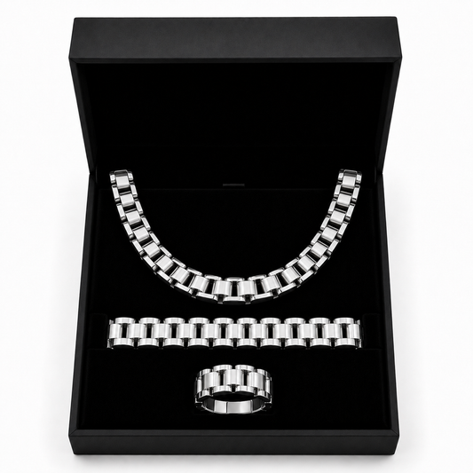 Rolex Chain set Ring (silver)