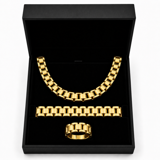 Rolex Chain set Ring (Gold)
