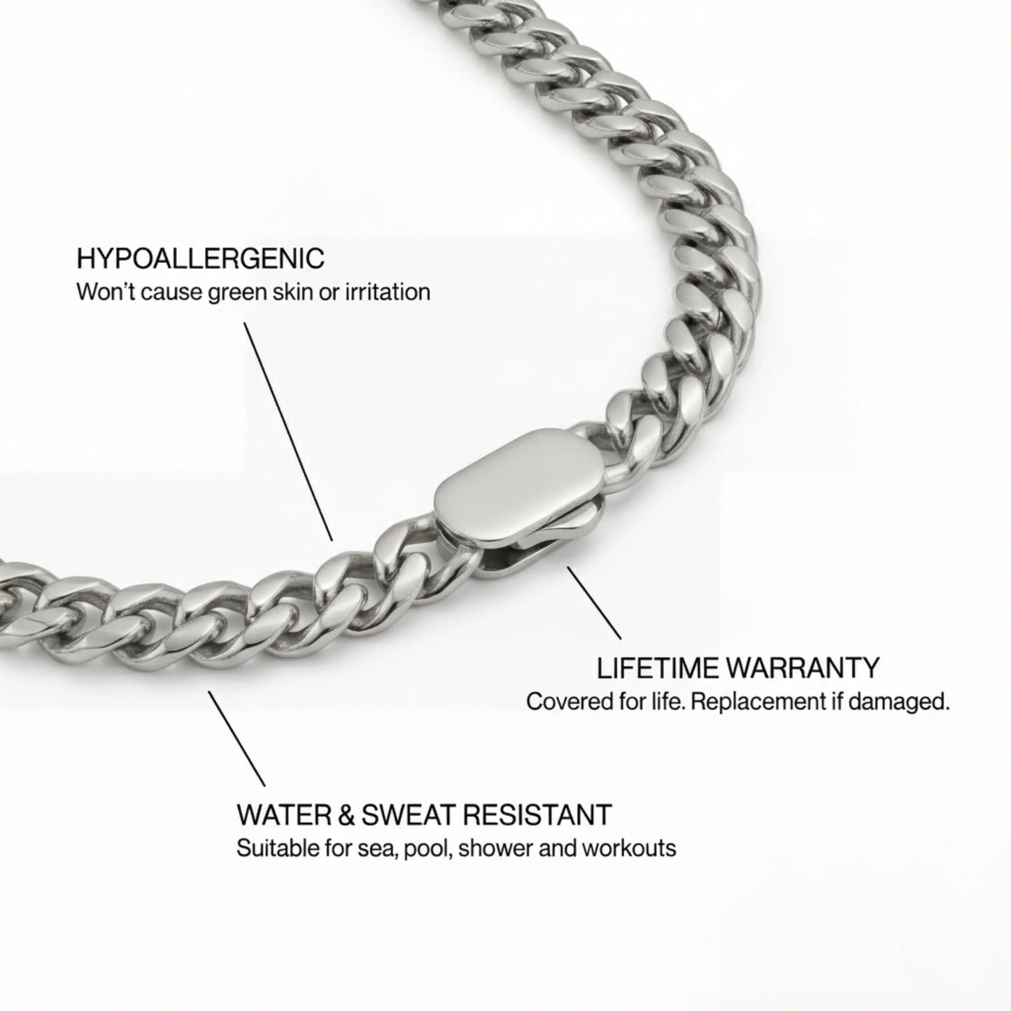 Cuban Chain 8MM (silver)