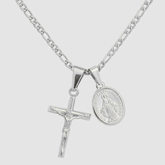 Cross & Mary (silver)