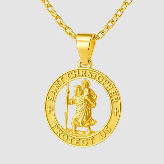 Saint Christopher Pendant (Gold)