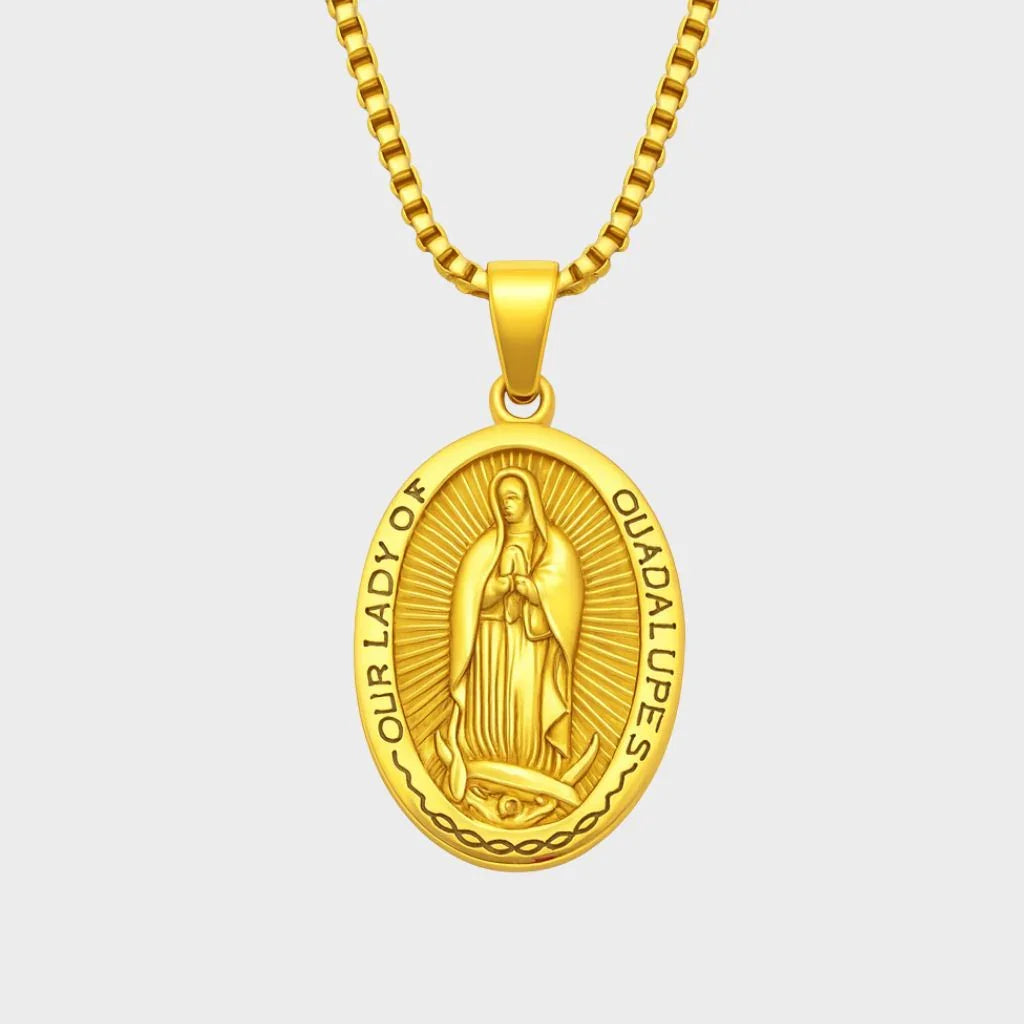 Virgin Mary Pendant (Gold)
