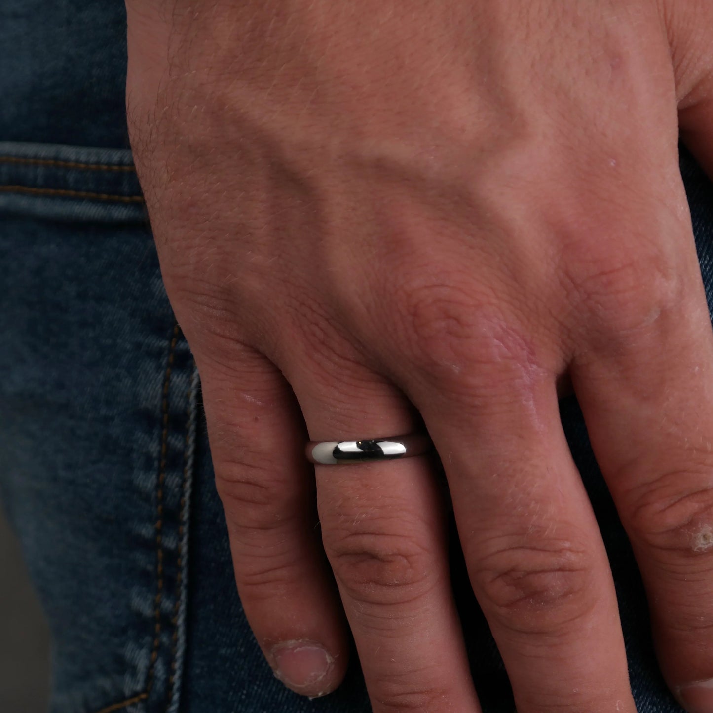 round band ring (silver)