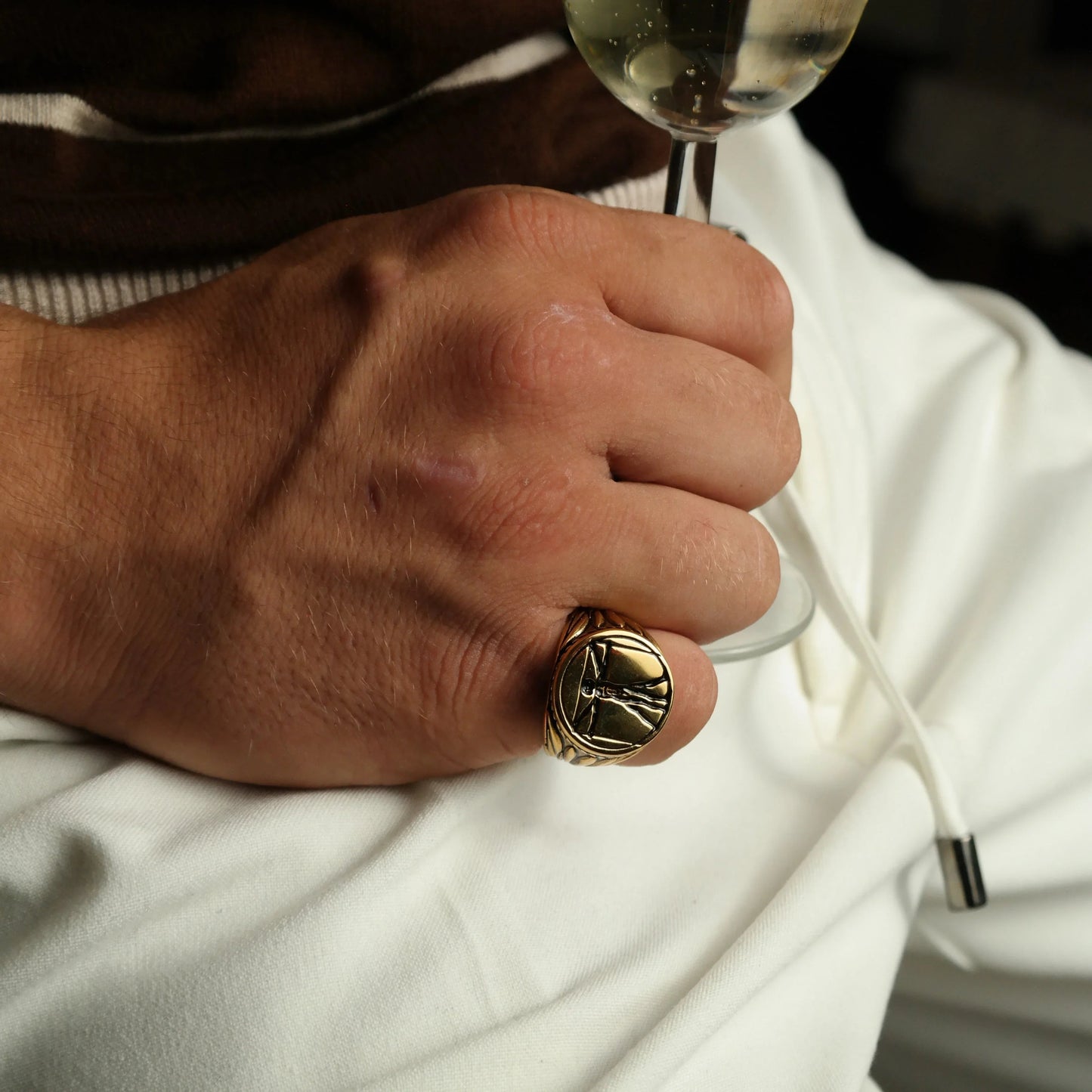 vitruvian ring (gold)