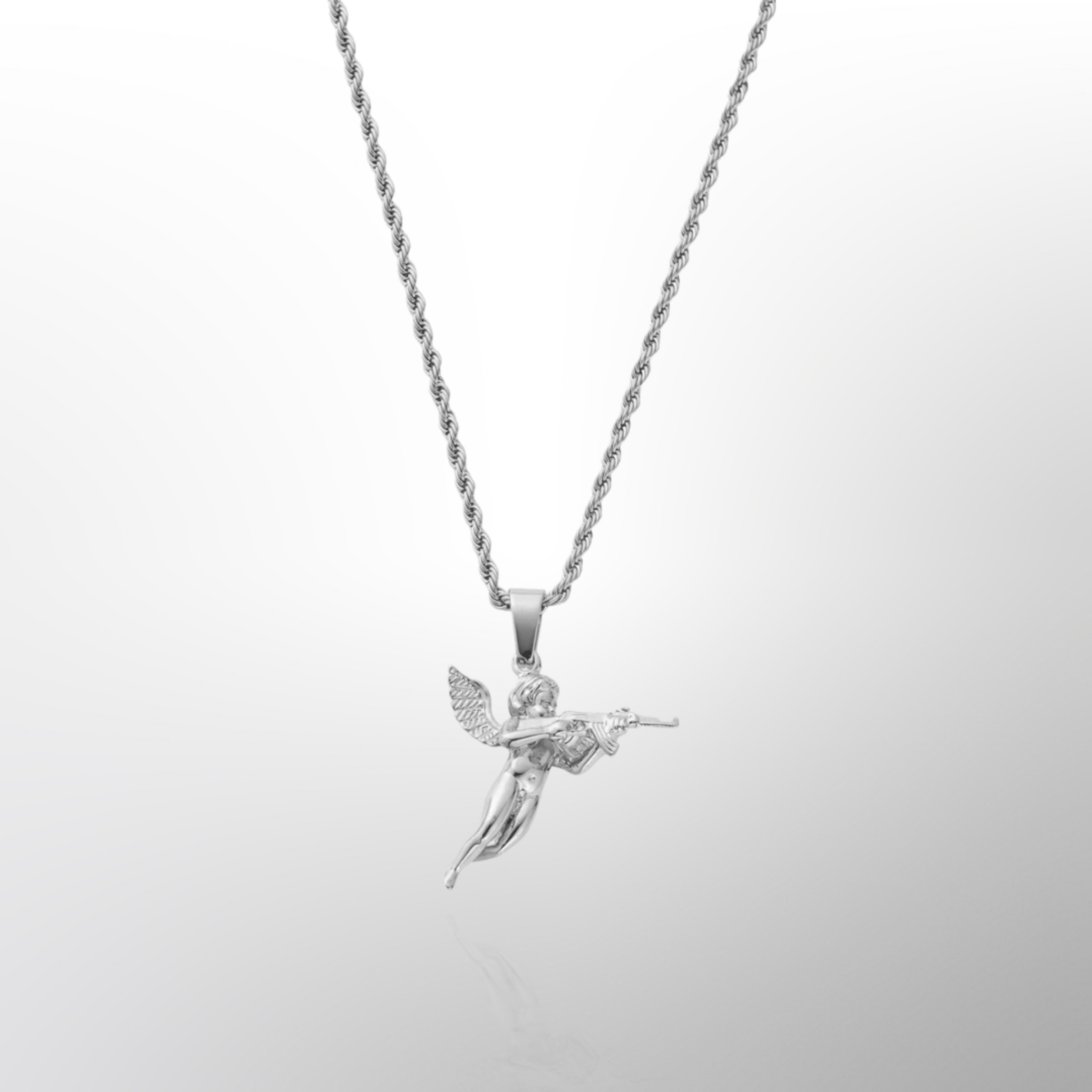 Angel Pendant (White Gold) - DeRuiterDR.