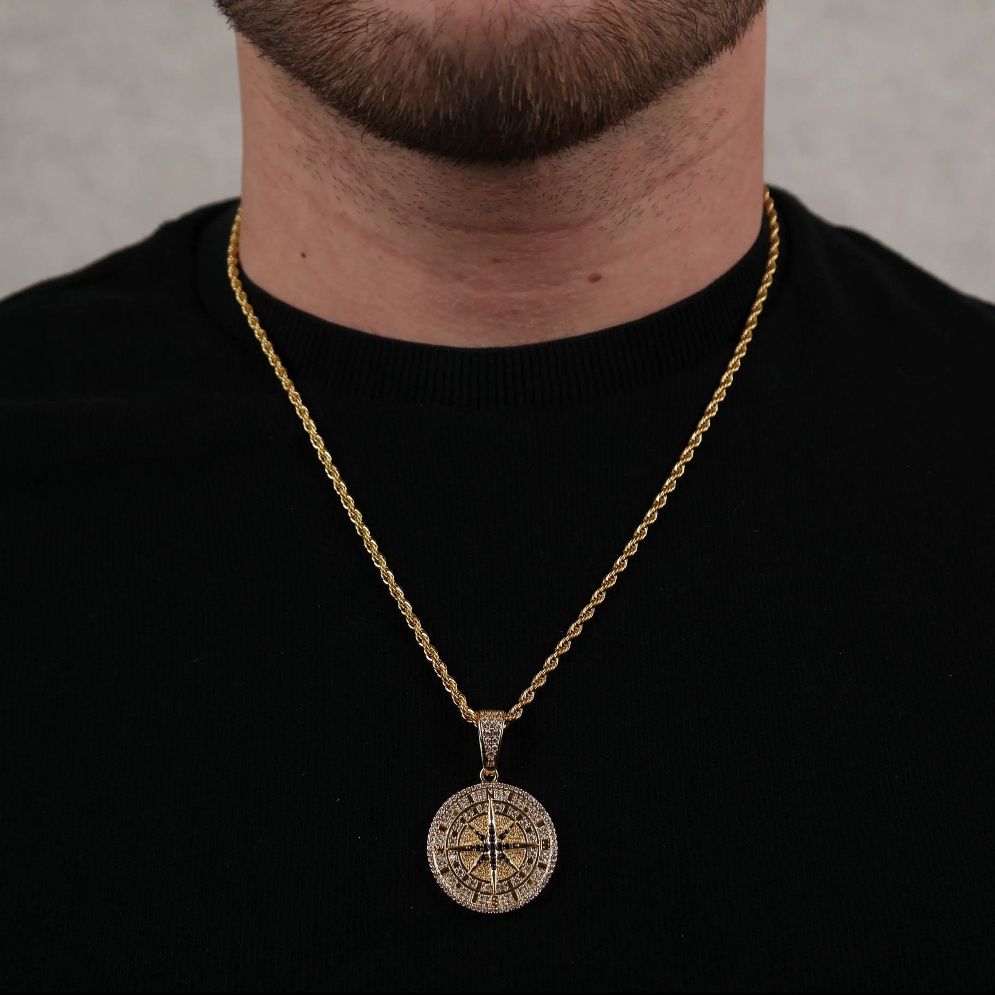 Compass Pendant (Gold) - DeRuiterDR.