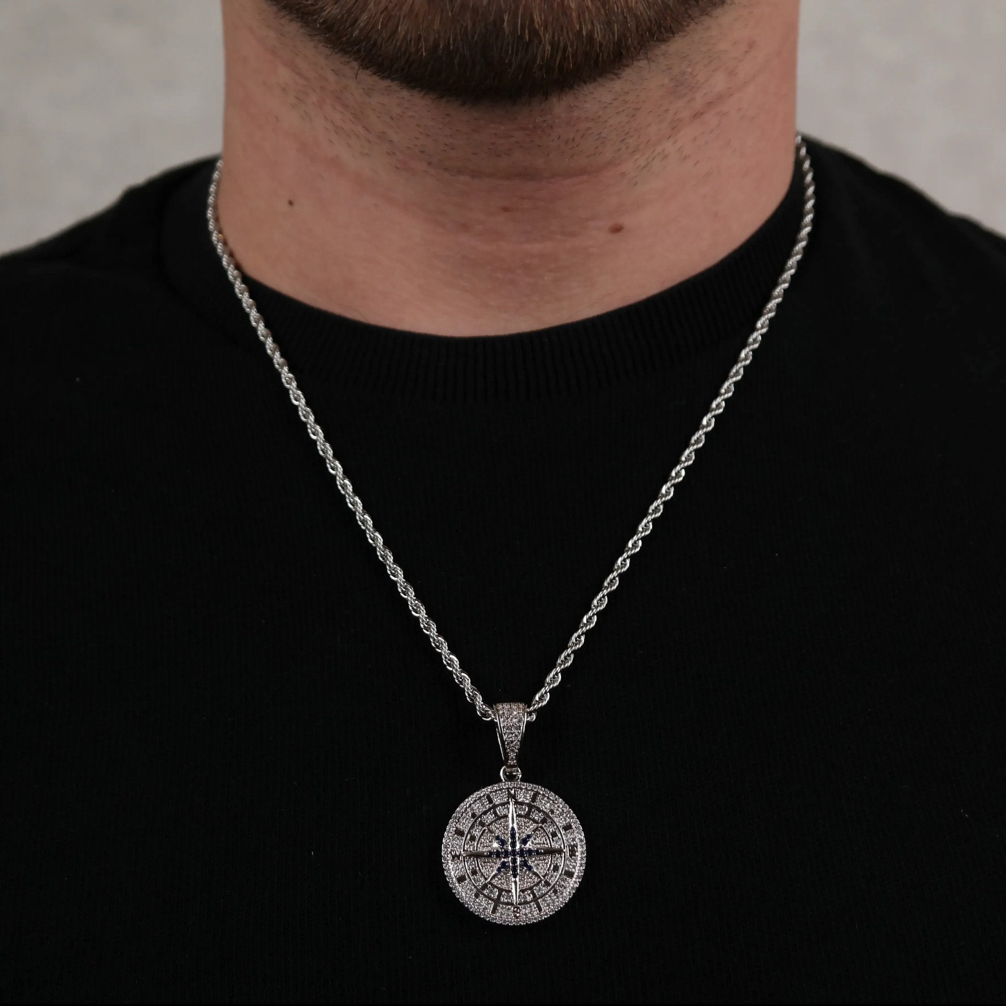 Compass Pendant (Silver) - DeRuiterDR.