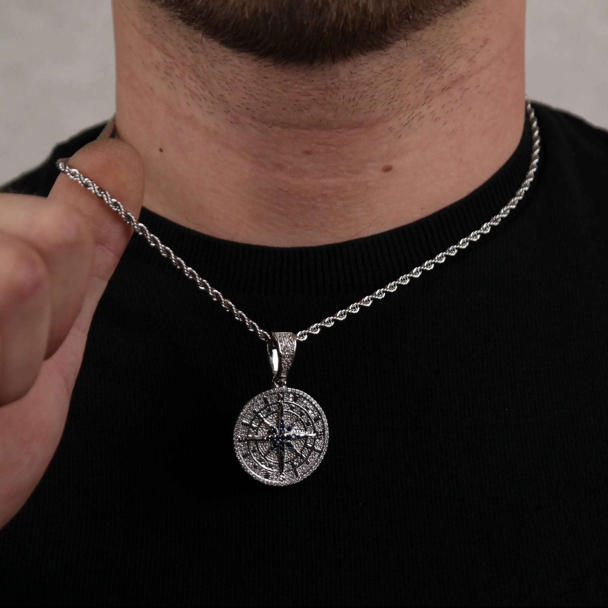 Compass Pendant (Silver) - DeRuiterDR.