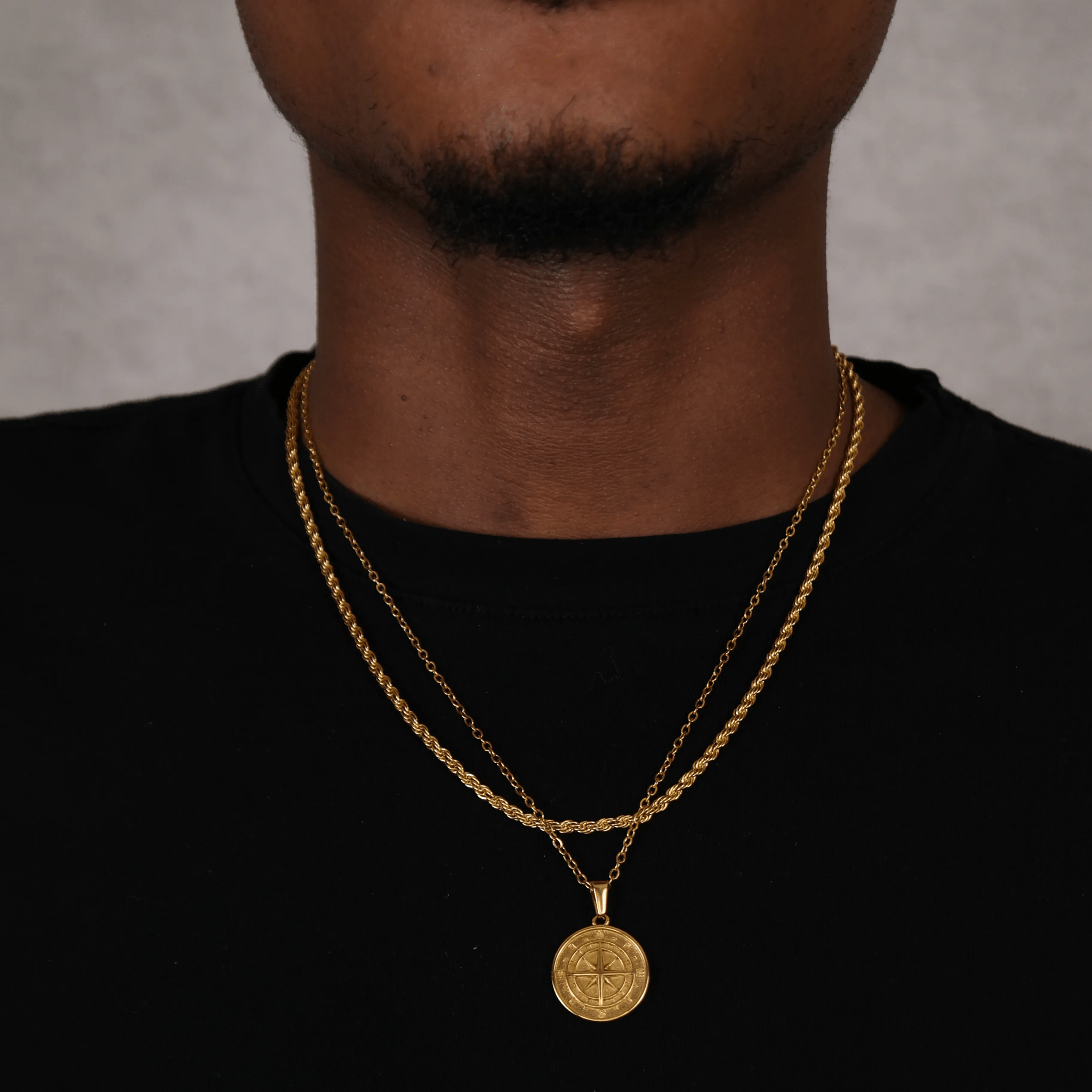 Compass x rope (gold) - DeRuiterDR.