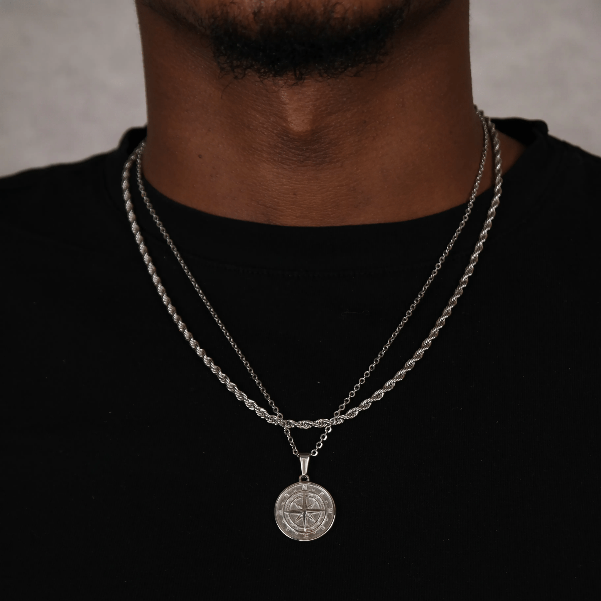 Compass x rope (silver) - DeRuiterDR.