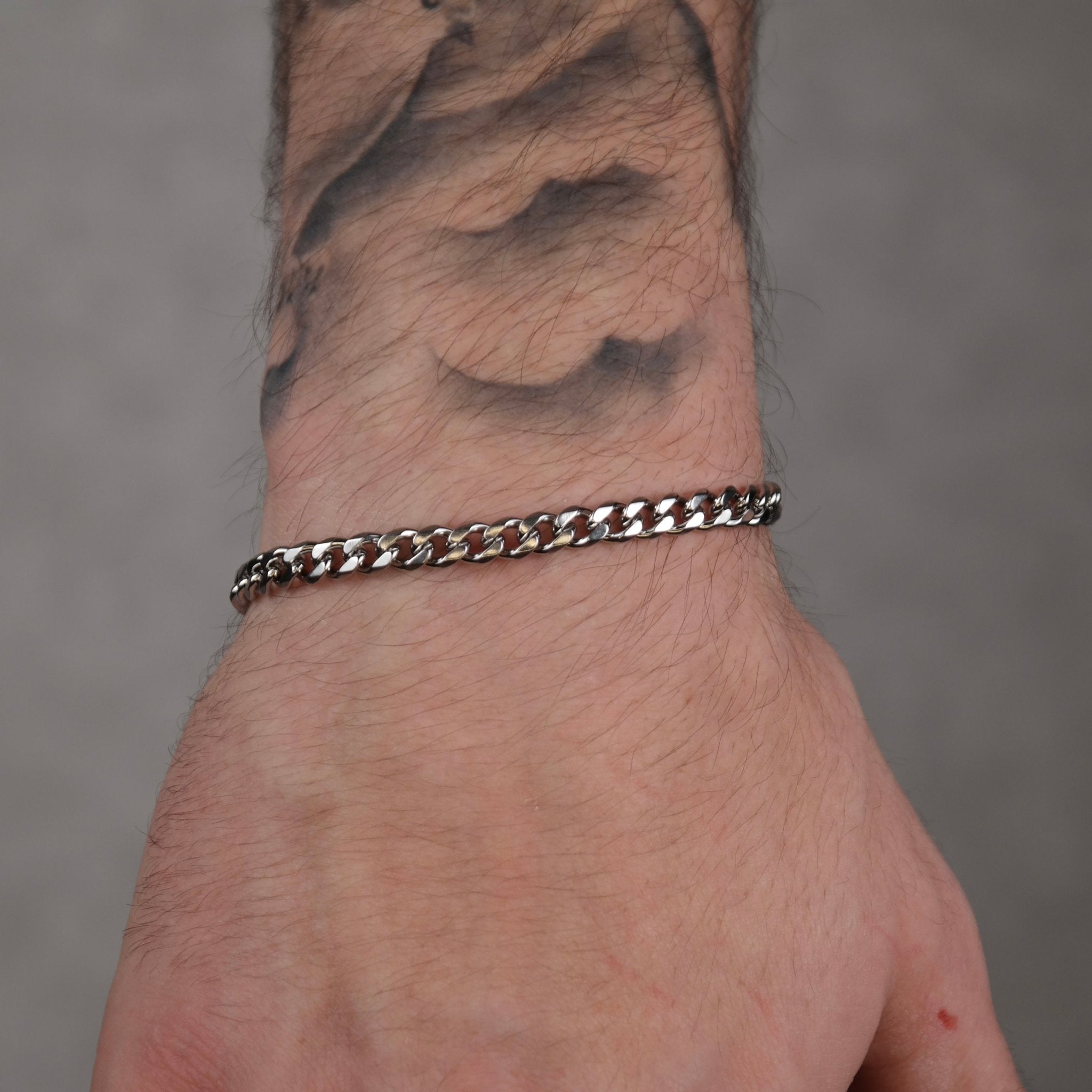 cuban Bracelet 5MM (silver) - DeRuiterDR.