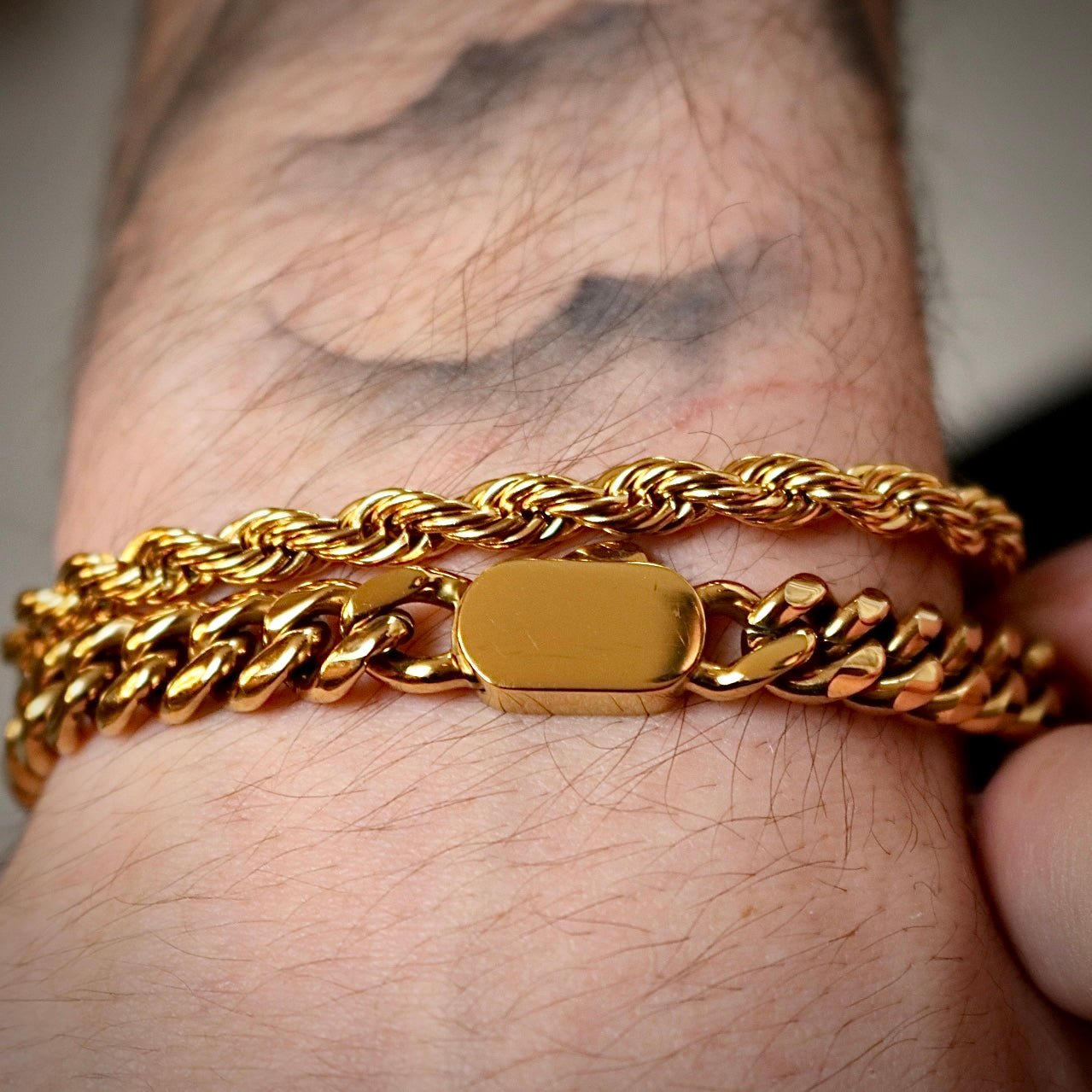 cuban Bracelet 8MM (gold) - DeRuiterDR.