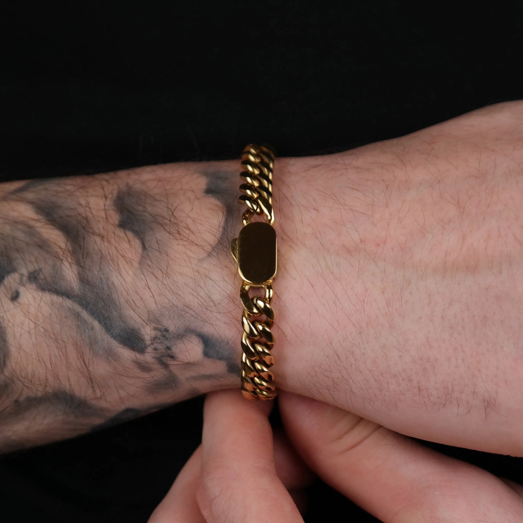 cuban Bracelet 8MM (gold) - DeRuiterDR.