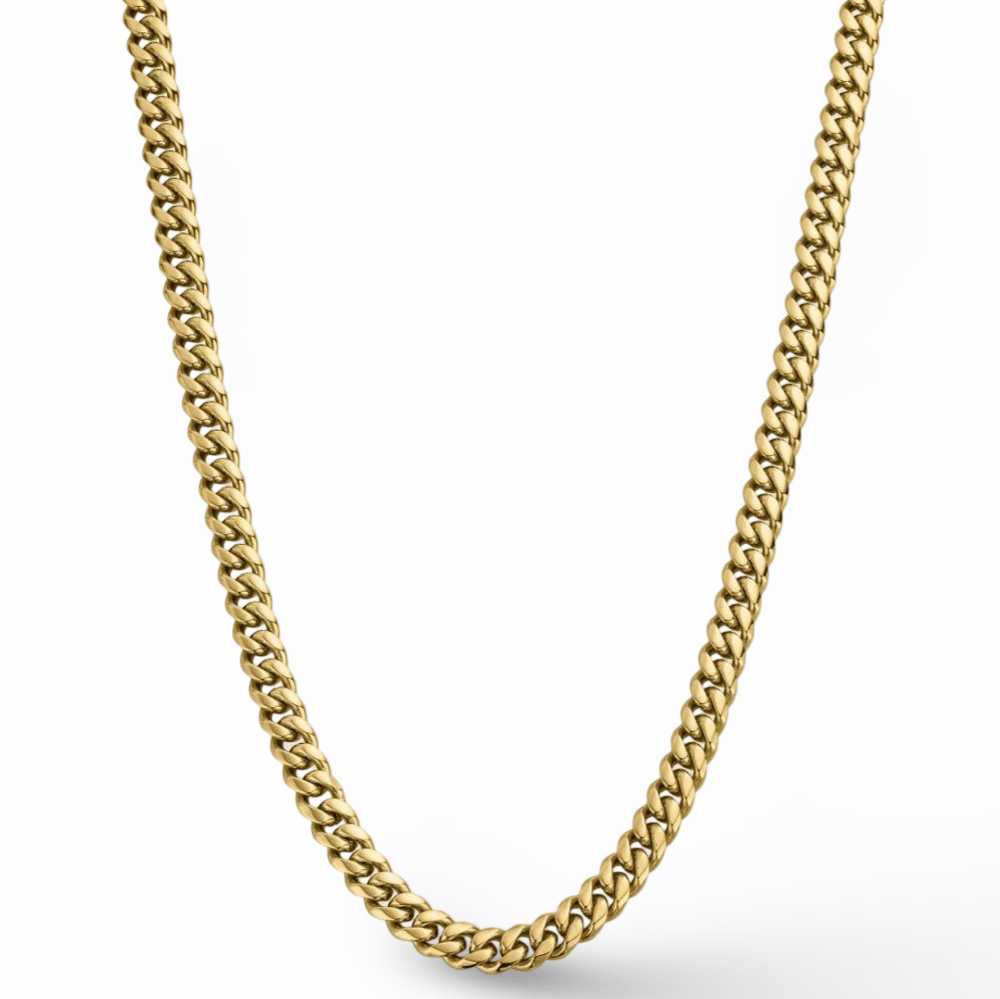 Cuban Chain 8MM (Gold) - DeRuiterDR.