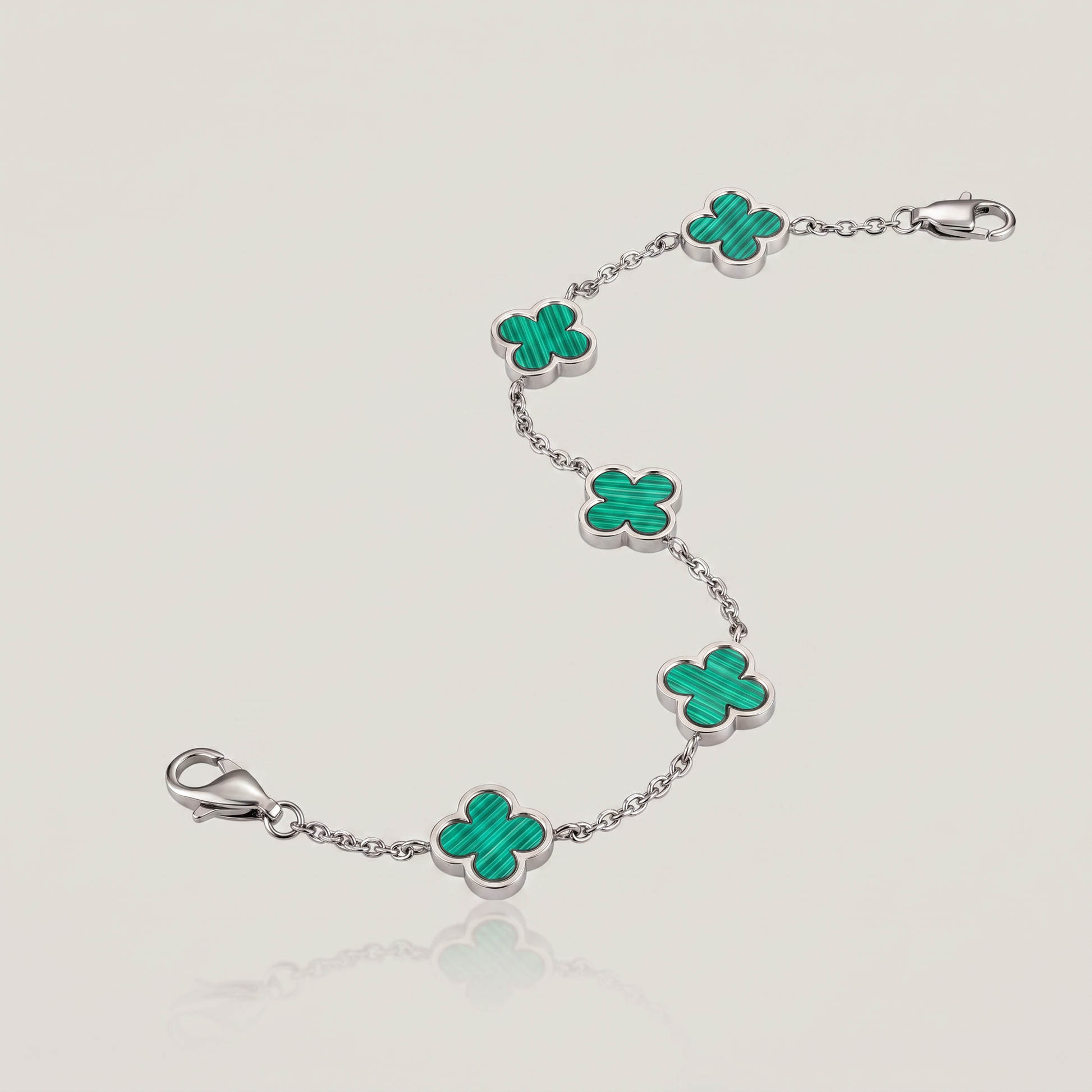 Fortuna Klaver groen zilver - studio