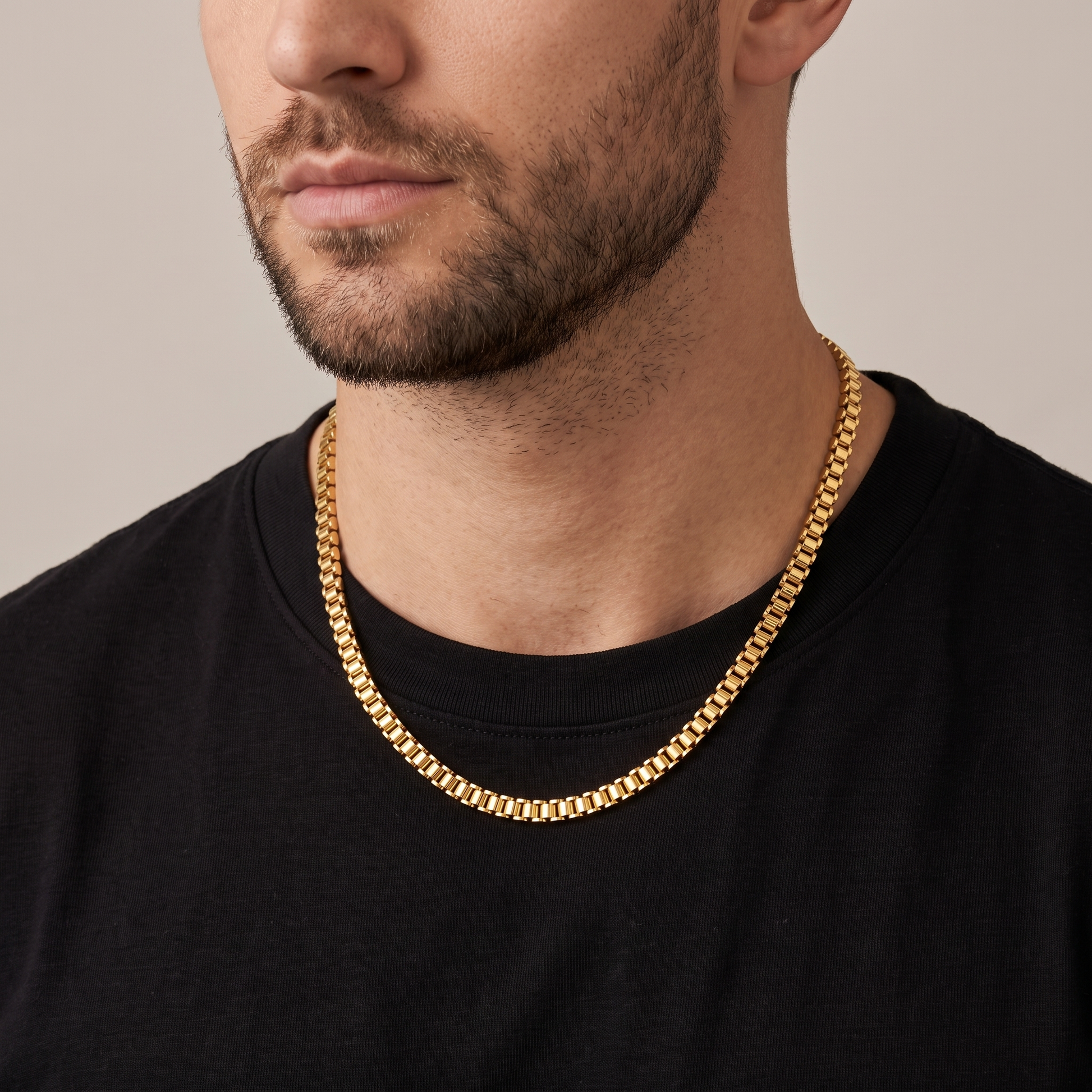Rolex Chain 10mm goud - gedragen