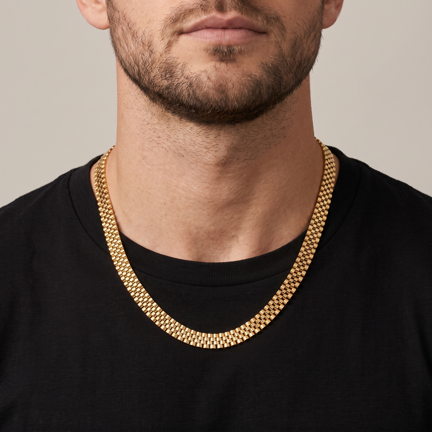 Rolex Chain Jubilee goud - gedragen