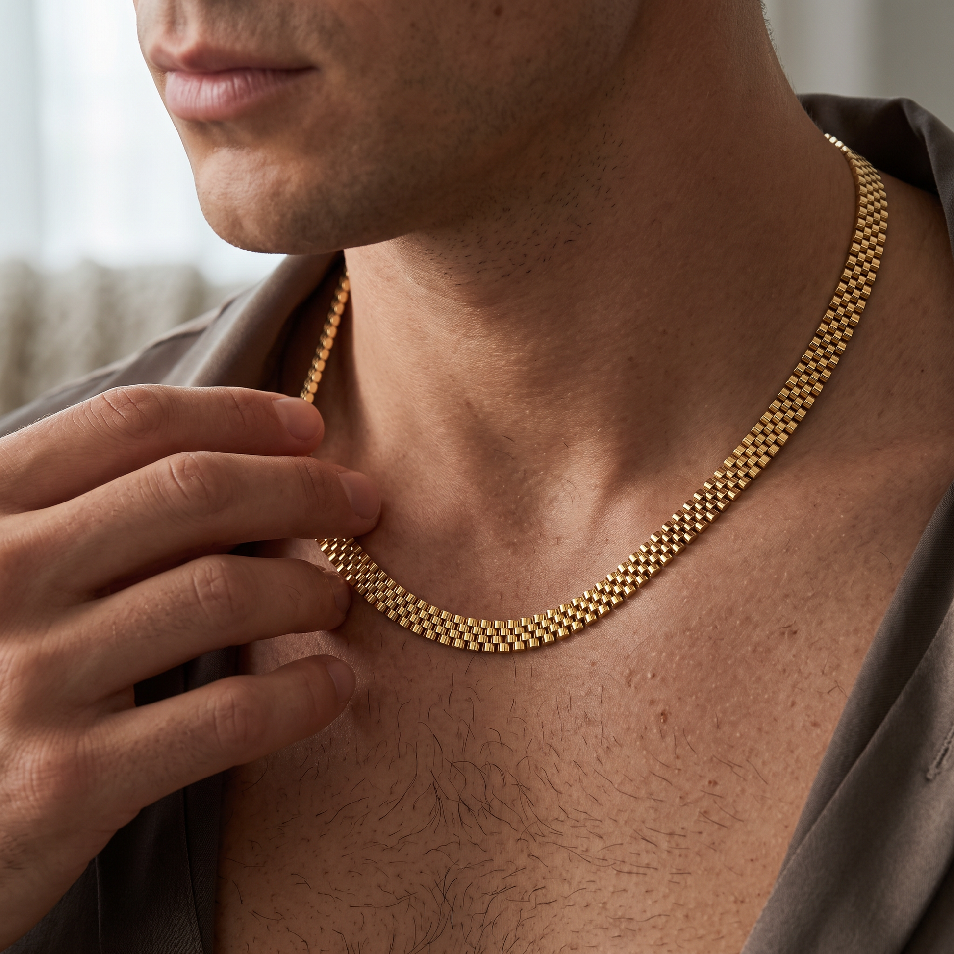 Rolex Chain Jubilee goud - detail