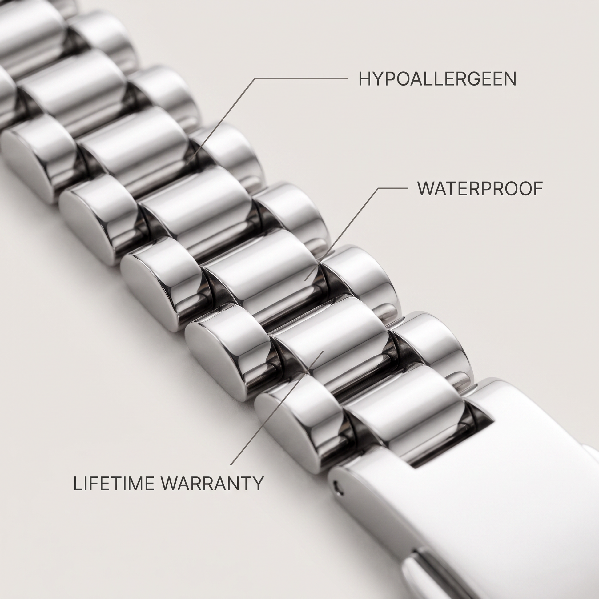 Rolex Chain 10mm silver - kwaliteit