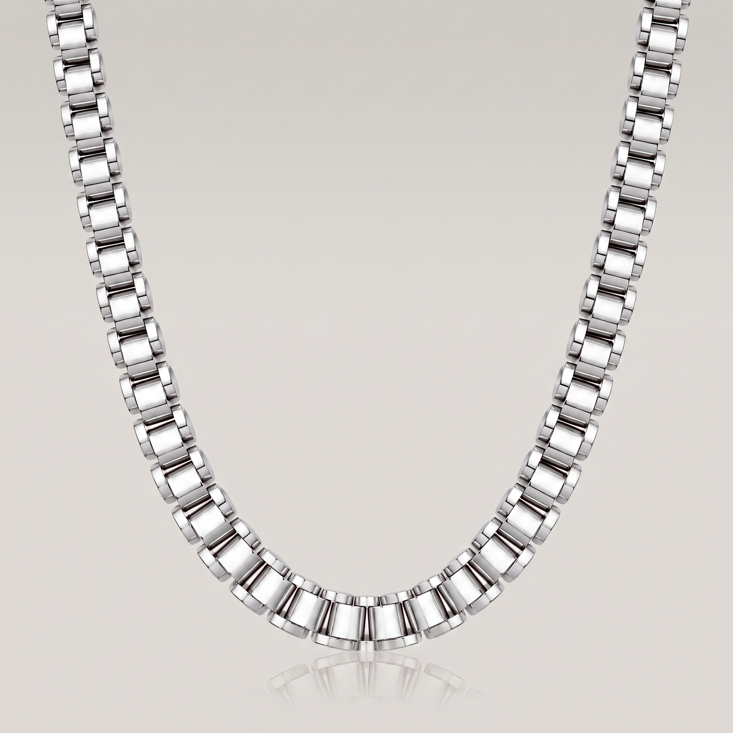 Rolex Chain 10mm silver - studio