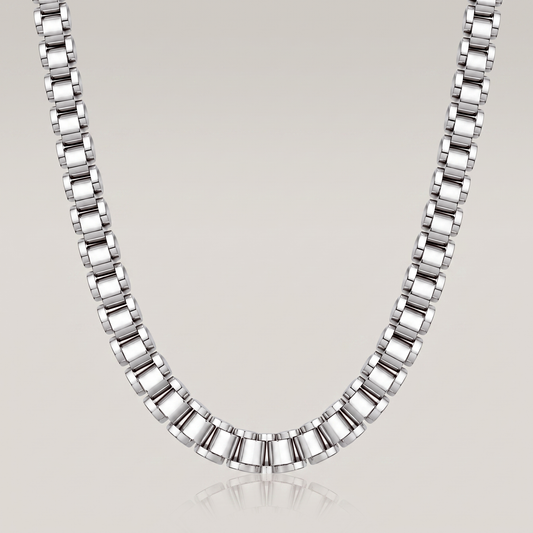 Rolex Chain 10mm silver - studio