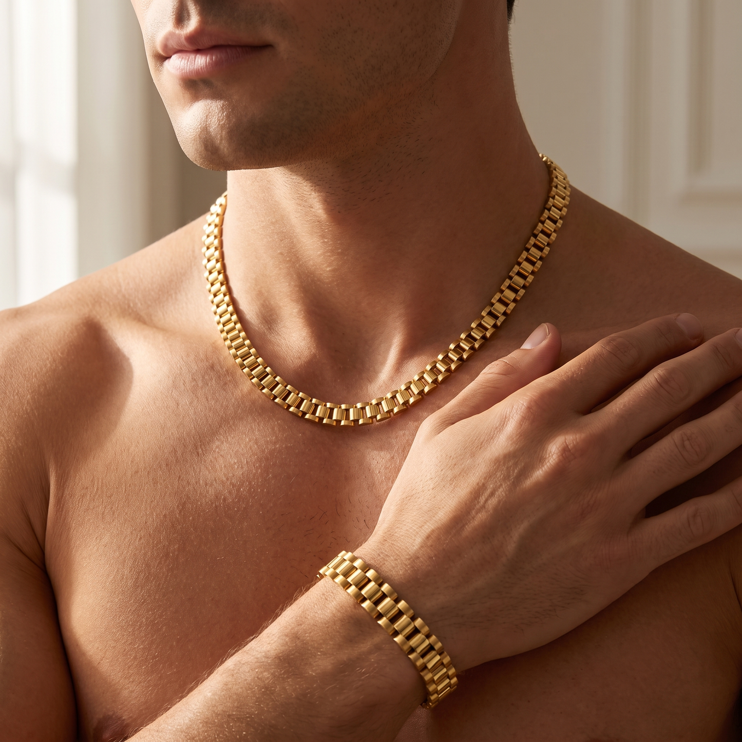 Rolex Chain set goud - detail