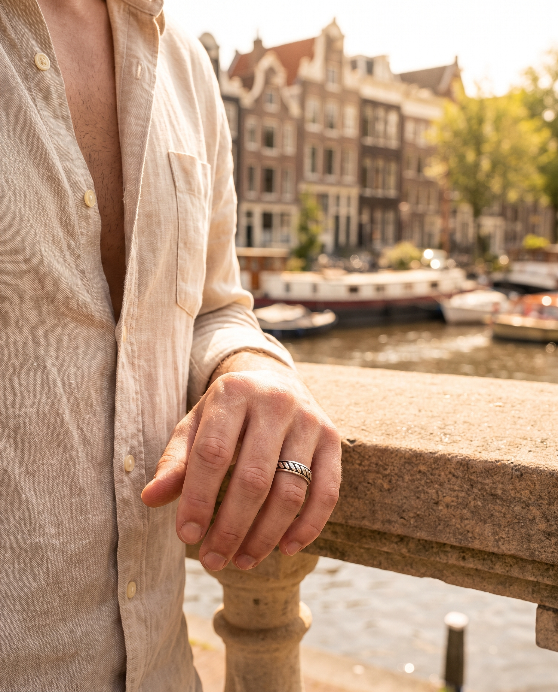 Rope Ring (Silver) - Lifestyle