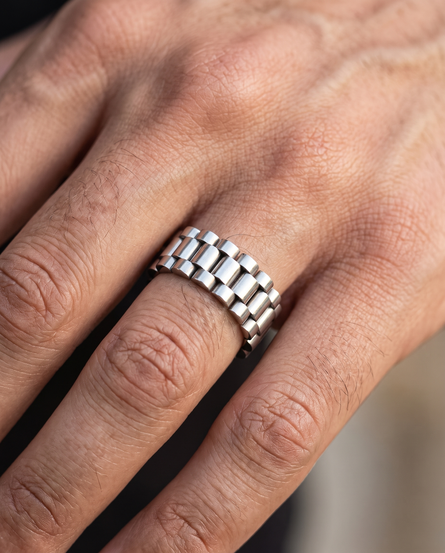 Rolex Ring (Silver) - Worn detail