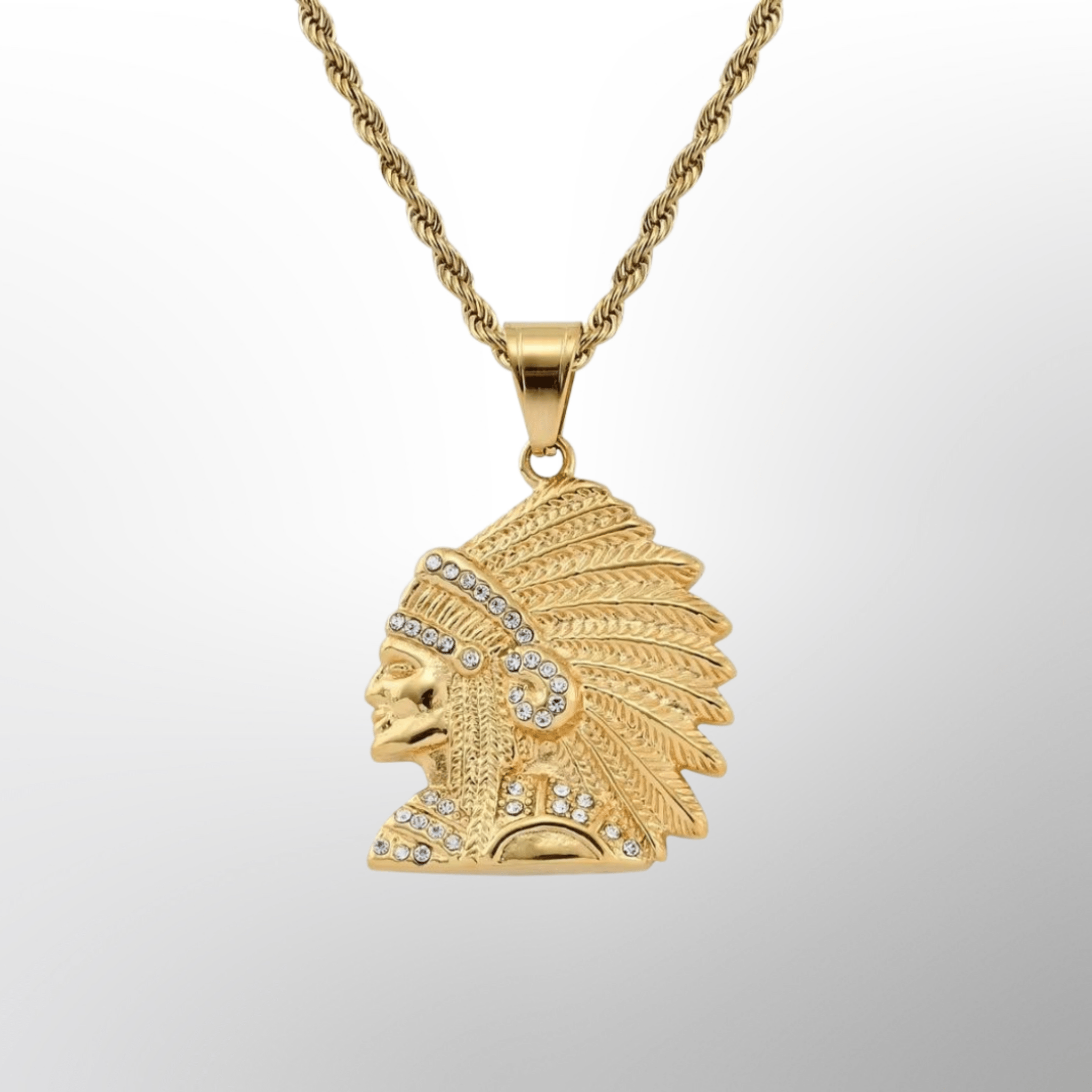 Indian Pendant (18K Gold) - DeRuiterDR.