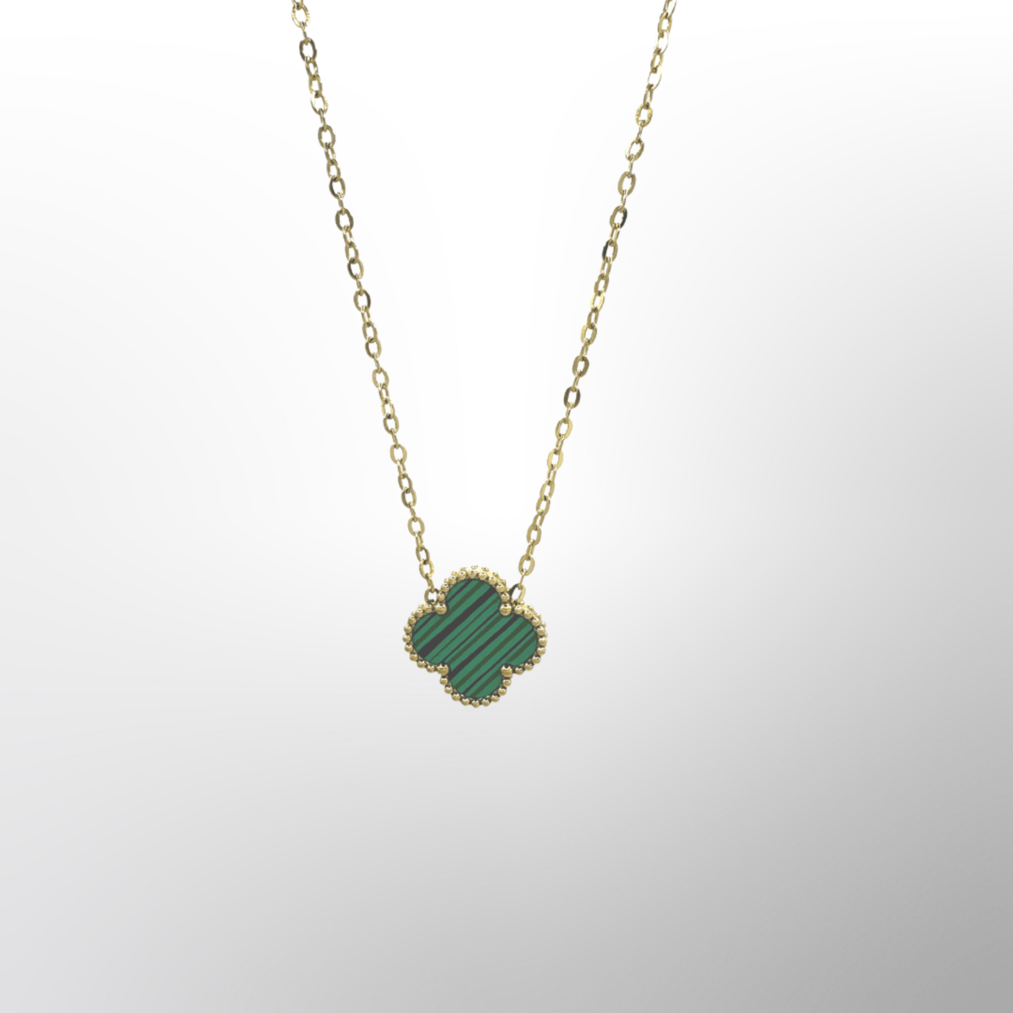 Lucky Charm Green Pendant (18K Gold) - DeRuiterDR.