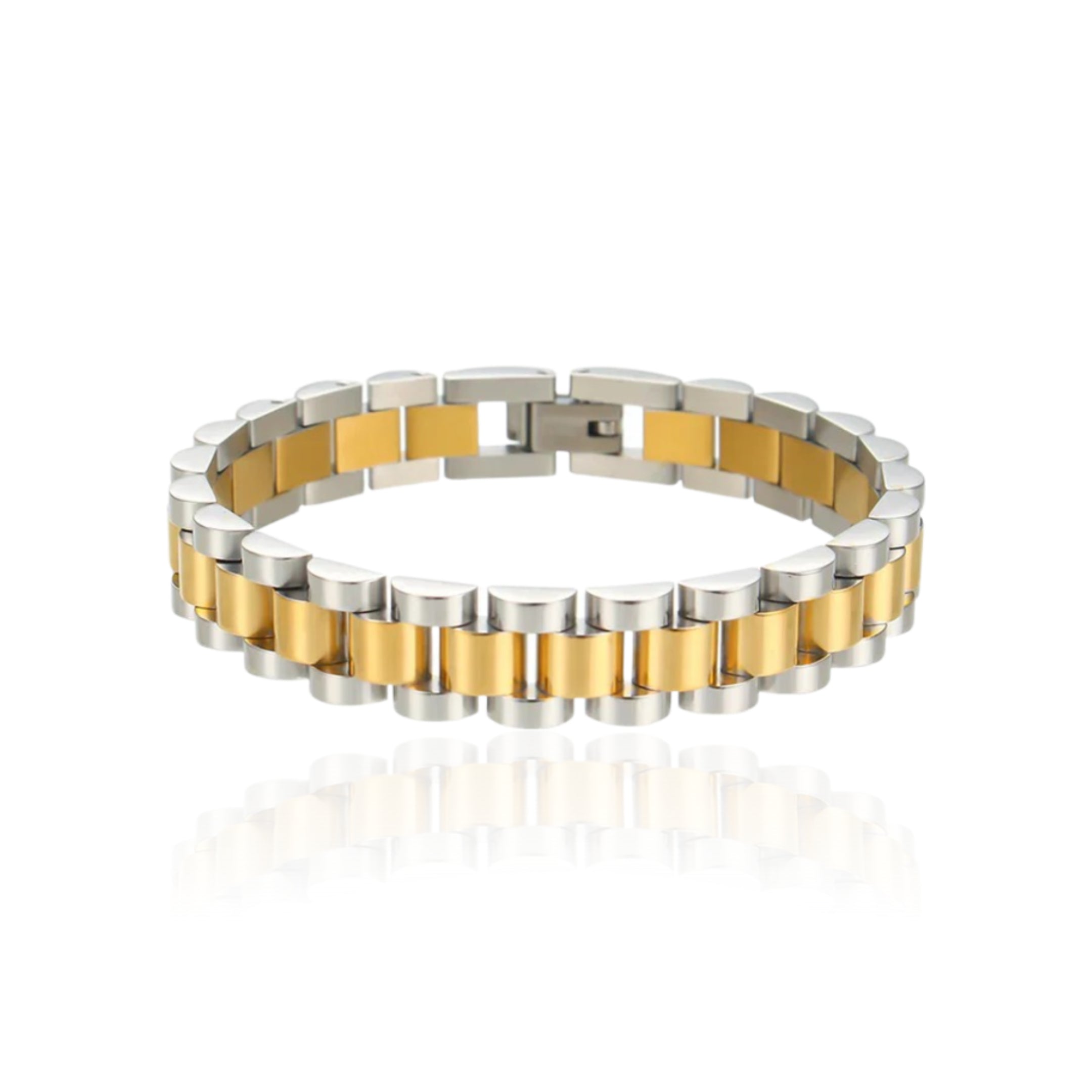 Rolex Bracelet (Silver/Gold)