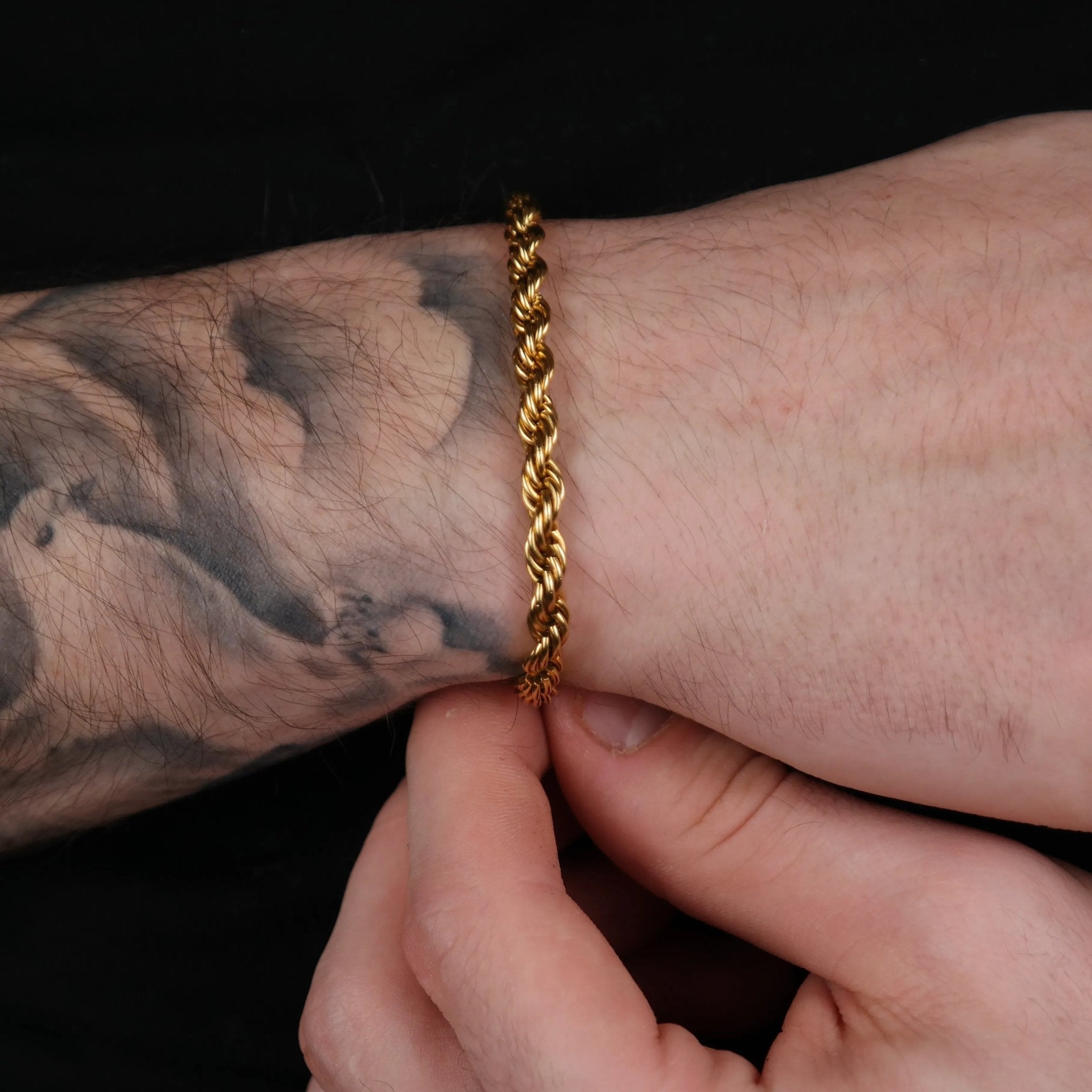 Rope Bracelet 5MM (Gold) - DeRuiterDR.