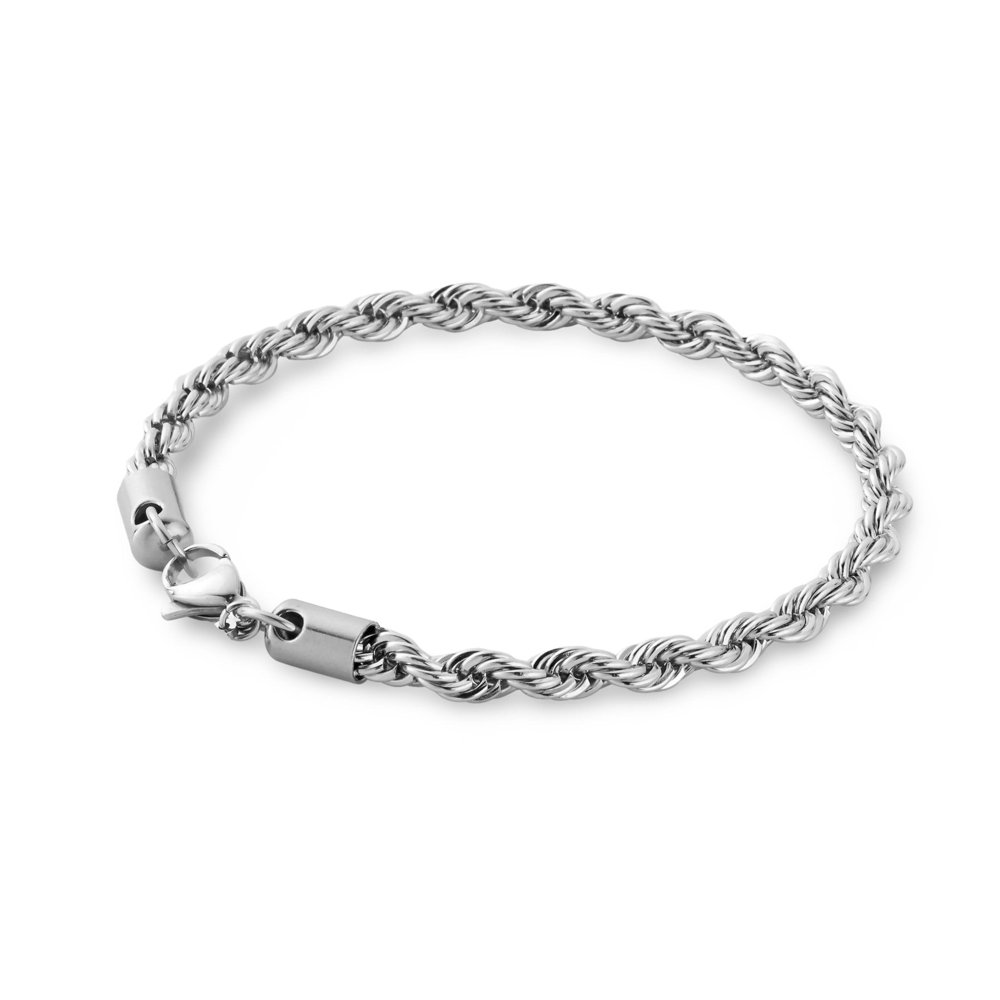 Rope Bracelet 5MM (Silver) - DeRuiterDR.