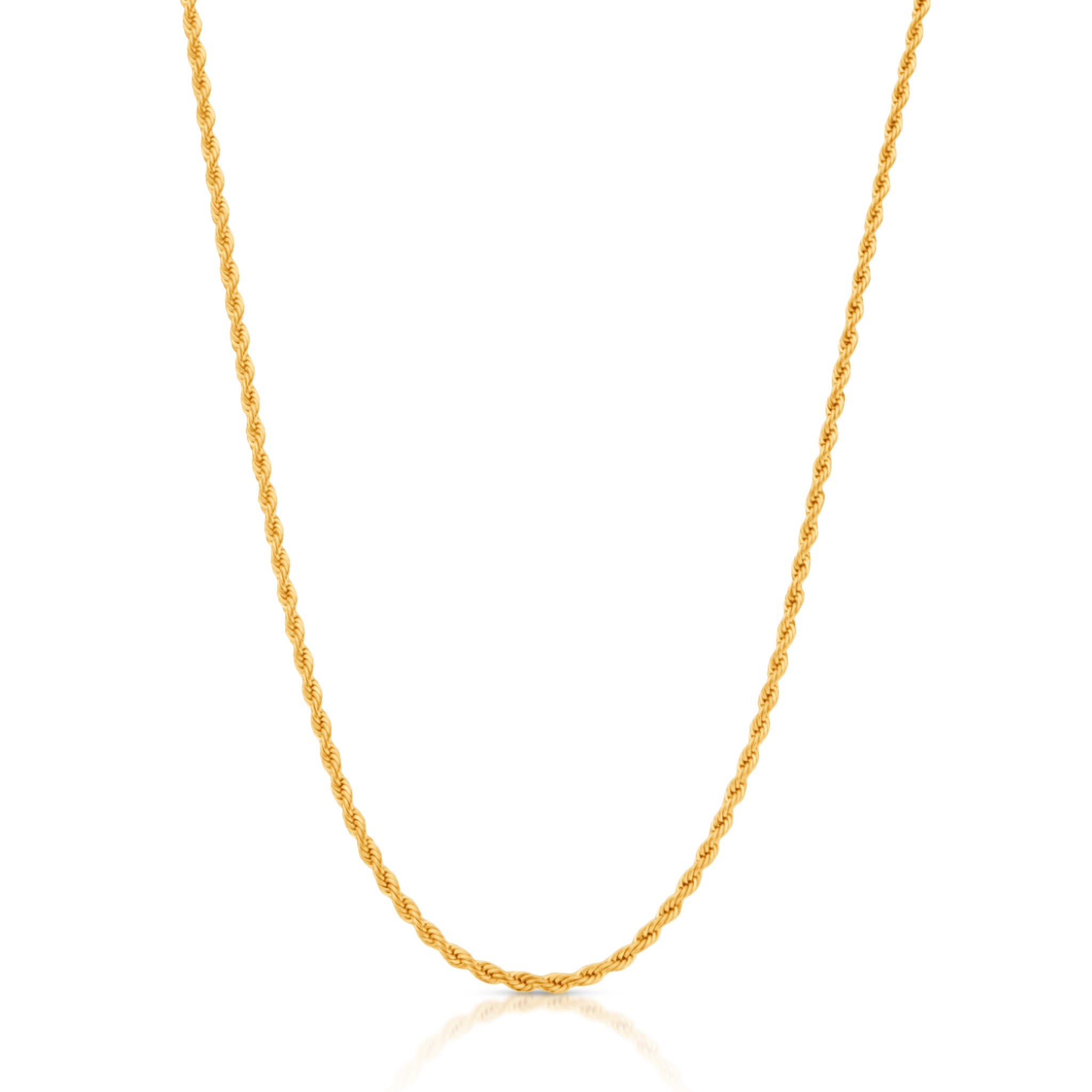 Rope Chain 3MM (Gold) - DeRuiterDR.