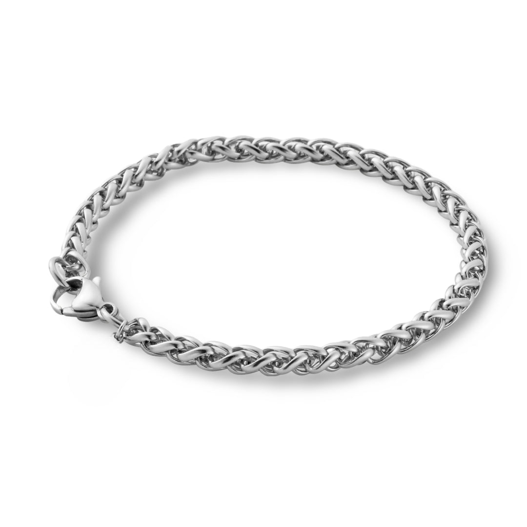 wheat Bracelet 5MM (silver) - DeRuiterDR.