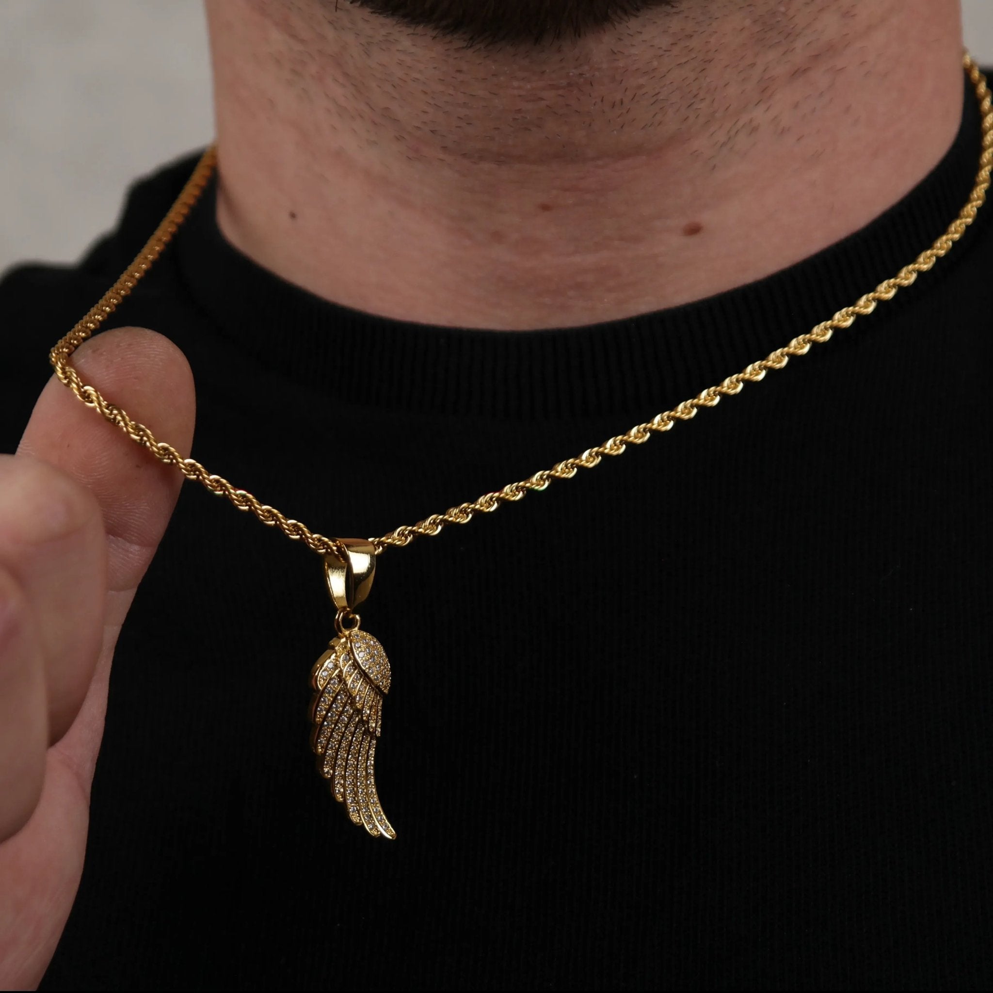 Wing Pendant (Gold) - DeRuiterDR.